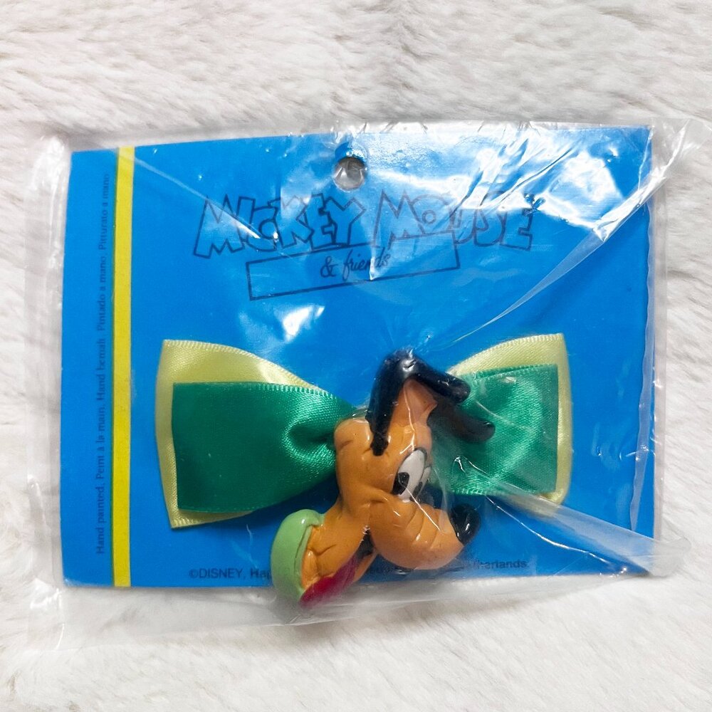 🔮 5/$25 Disney Vintage Hand‎ Painted Pluto Hair Barrette